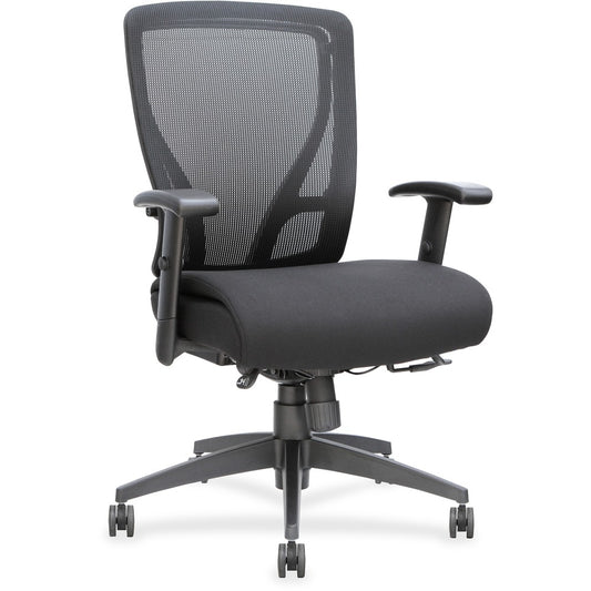 Lorell Fabric Seat Mesh Mid-back Chair [SKU - LLR40204]