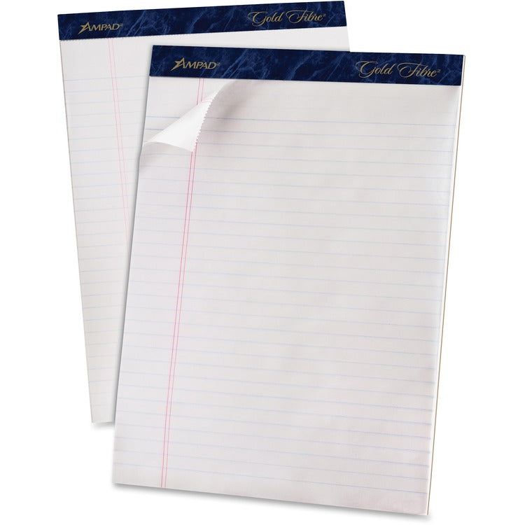 TOPS Gold Fibre Ruled Perforated Writing Pads - Letter [SKU - TOP20031R]