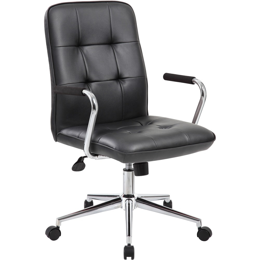 Boss Modern Office Chair with Chrome Arms [SKU - BOPB331BK]