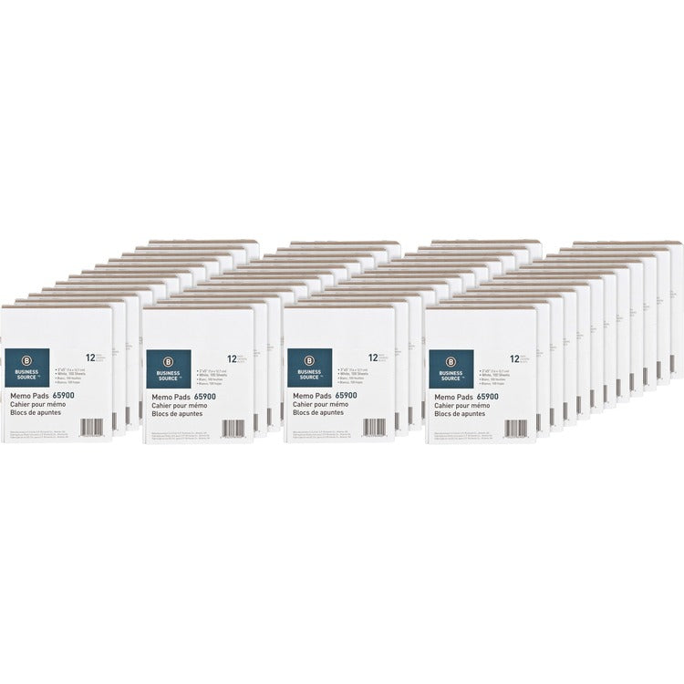 Business Source Plain Memo Pads [SKU - BSN65900CT]