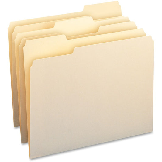Business Source 1/3 Tab Cut Letter Recycled Top Tab File Folder [SKU - BSN43576]