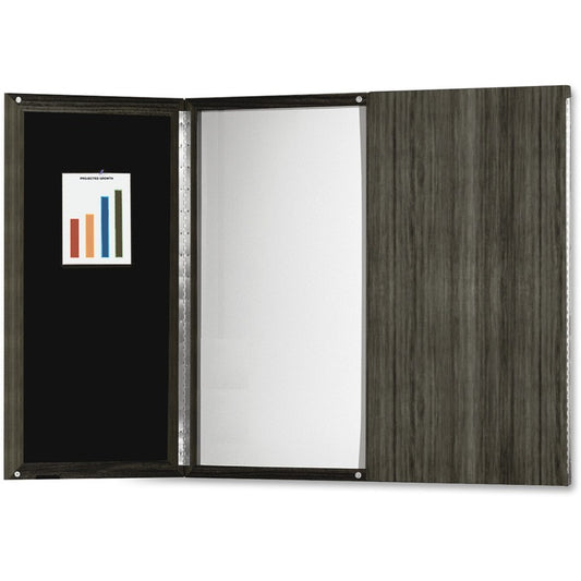 Mayline Gray Laminate Presentation Bulletin Board [SKU - MLNMNPBLGS]