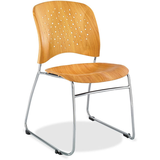 Safco Reve Plastic Wood Back Guest Chair [SKU - SAF6810NA]