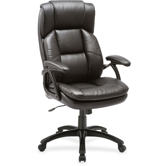 Lorell Black Base High-back Leather Chair [SKU - LLR59535]