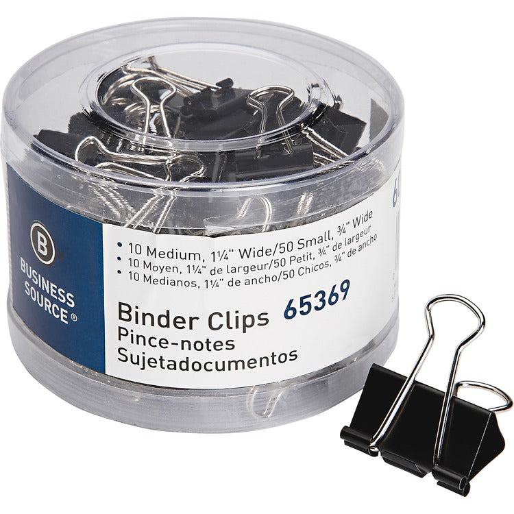 Business Source Small/Medium Binder Clips Set [SKU - BSN65369]