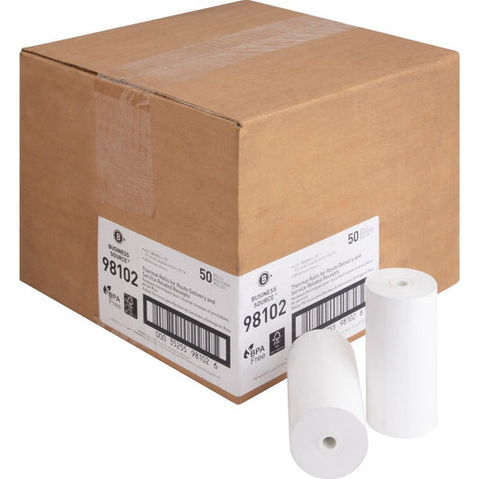Business Source Portable Printer Receipt Thermal Rolls [SKU - BSN98102]