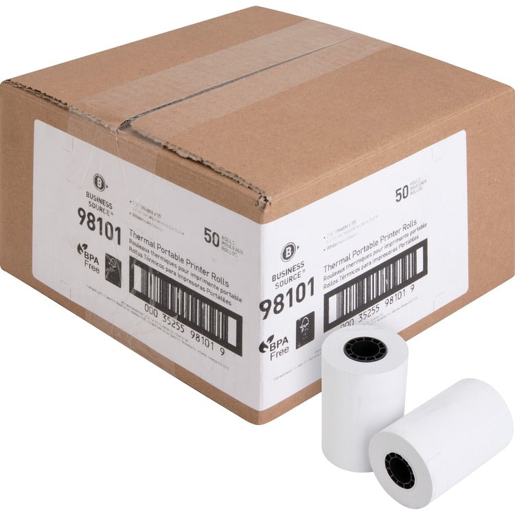 Business Source Portable Printer Thermal Rolls [SKU - BSN98101]