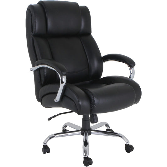 Lorell Big and Tall Leather Chair with UltraCoil Comfort [SKU - LLR99845]