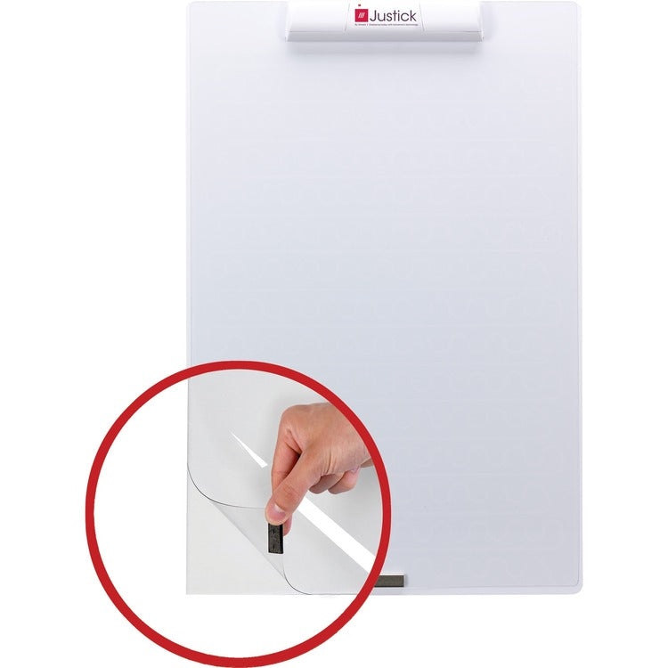 Justick Frameless Mini Dry-Erase Board with Clear Overlay [SKU - SMD02546]