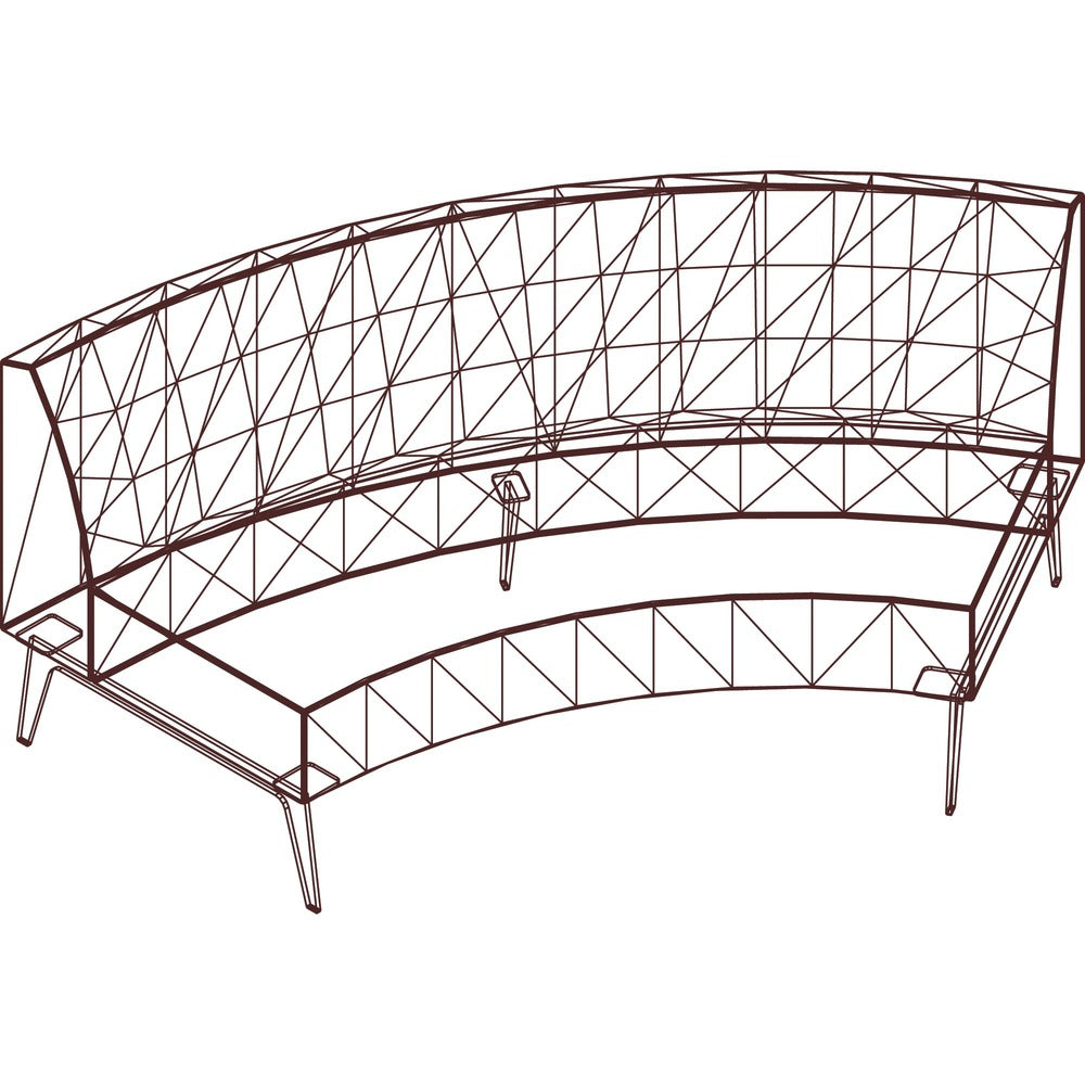 Arold Hip Hop Collection Wedge Bench [SKU - ARO4860CK8W8]
