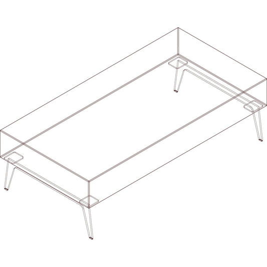 Arold Hip Hop Collection Rectangular Bench [SKU - AROH60K8W1]