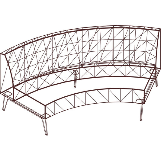 Arold Hip Hop Collection Wedge Bench [SKU - ARO4860CK8W5]