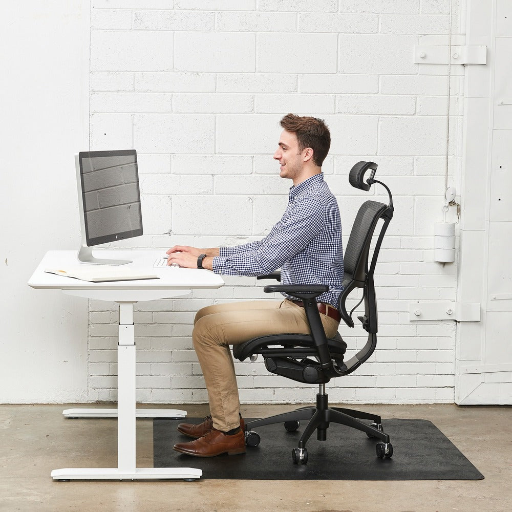 Deflecto Ergonomic Sit-Stand Chair Mat for Multi-surface [SKU - DEFCM24242BLKSS]