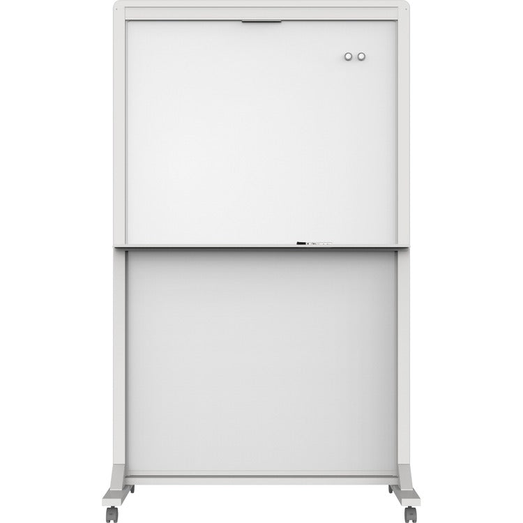 Quartet Motion Dual-Track Mobile Magnetic Dry-Erase Easel [SKU - QRTECM4068DT]
