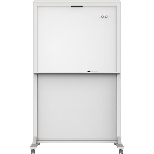 Quartet Motion Dual-Track Mobile Magnetic Dry-Erase Easel [SKU - QRTECM4068DT]