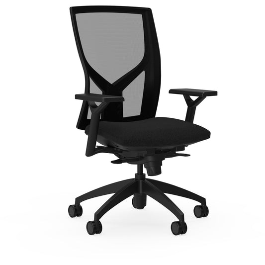 Lorell High-Back Mesh Chairs with Fabric Seat [SKU - LLR83109]