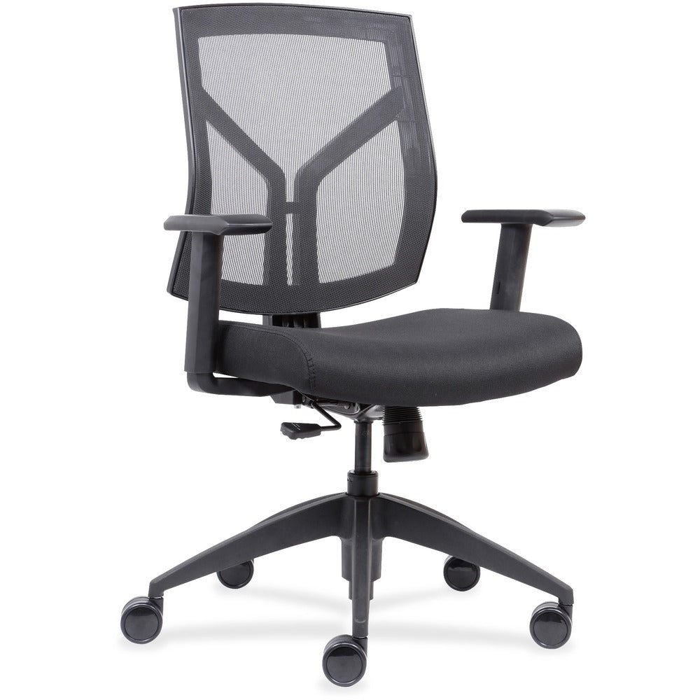 Lorell Mid-Back Chairs with Mesh Back & Fabric Seat [SKU - LLR83111]