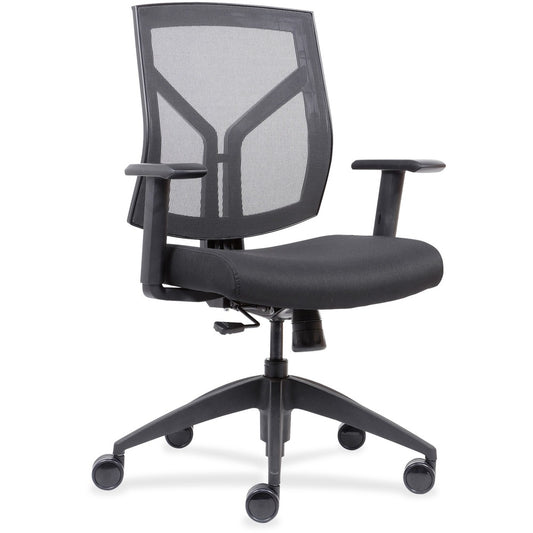 Lorell Mid-Back Chairs with Mesh Back & Fabric Seat [SKU - LLR83111]