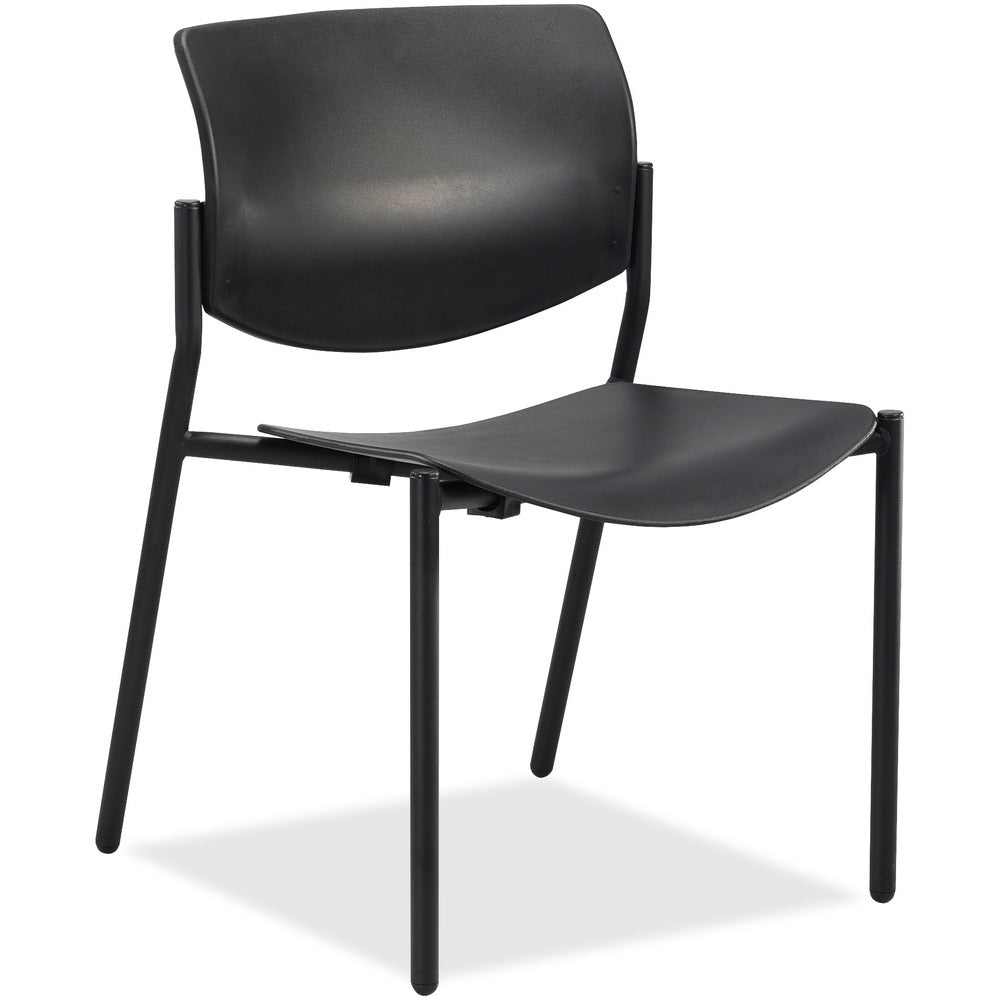 Lorell Stack Chairs with Molded Plastic Seat & Back [SKU - LLR83113]