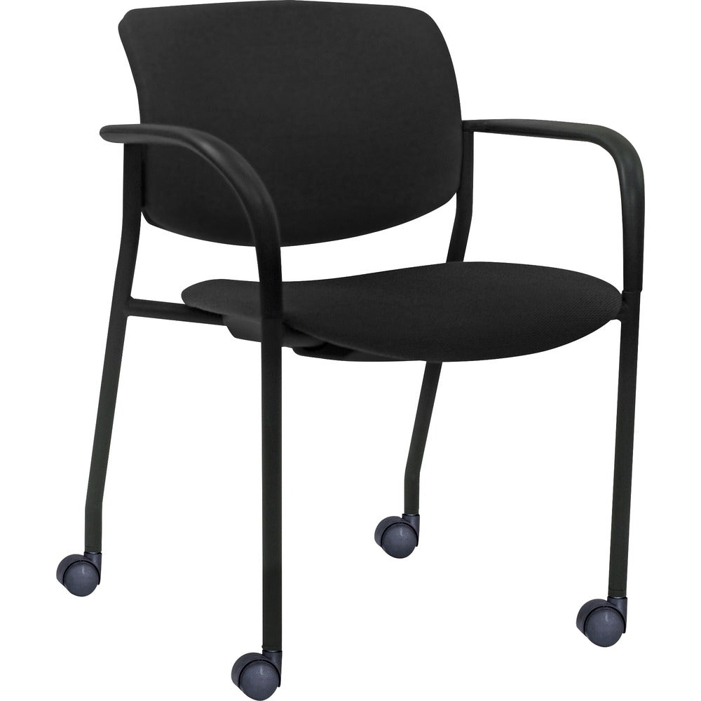 Lorell Stack Chairs with Plastic Back & Fabric Seat [SKU - LLR83115]