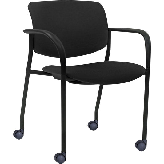 Lorell Stack Chairs with Plastic Back & Fabric Seat [SKU - LLR83115]