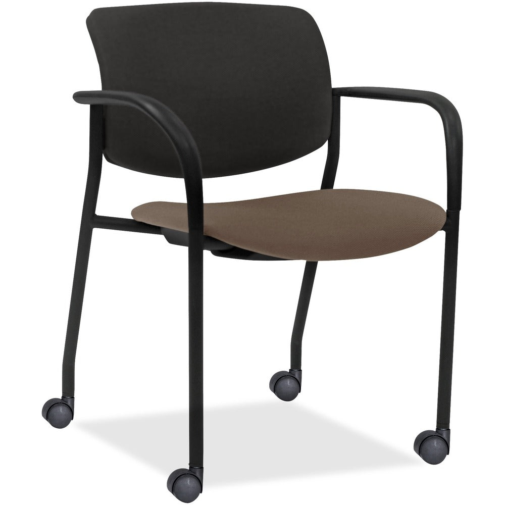 Lorell Stack Chairs with Plastic Back & Fabric Seat [SKU - LLR83115A200]