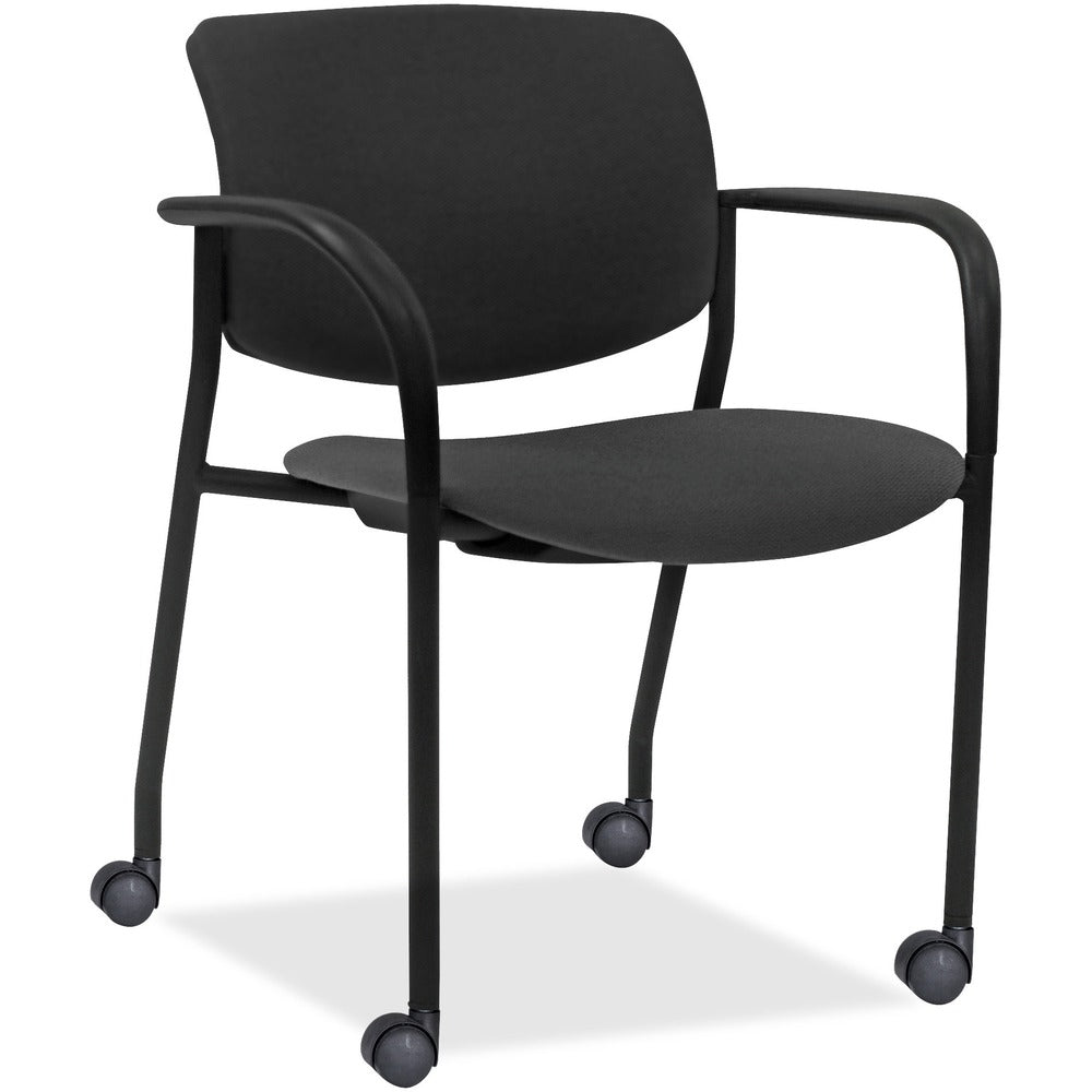 Lorell Stack Chairs with Plastic Back & Fabric Seat [SKU - LLR83115A202]
