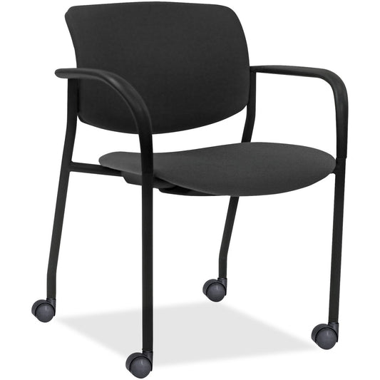 Lorell Stack Chairs with Plastic Back & Fabric Seat [SKU - LLR83115A202]