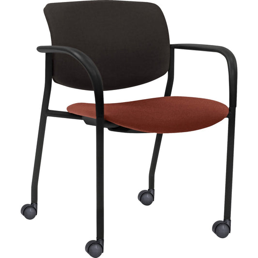 Lorell Stack Chairs with Plastic Back & Fabric Seat [SKU - LLR83115A203]