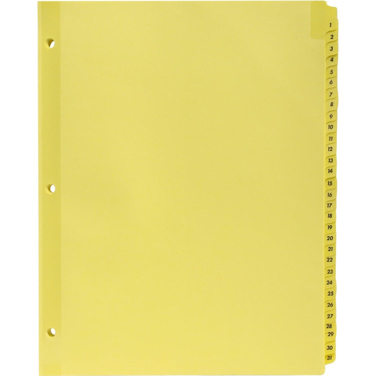 Business Source Preprinted 1-31 Tab Index Dividers [SKU - BSN01808]
