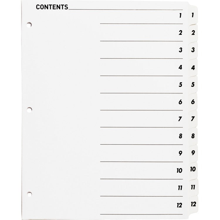 Business Source Table of Content Quick Index Dividers [SKU - BSN05855]