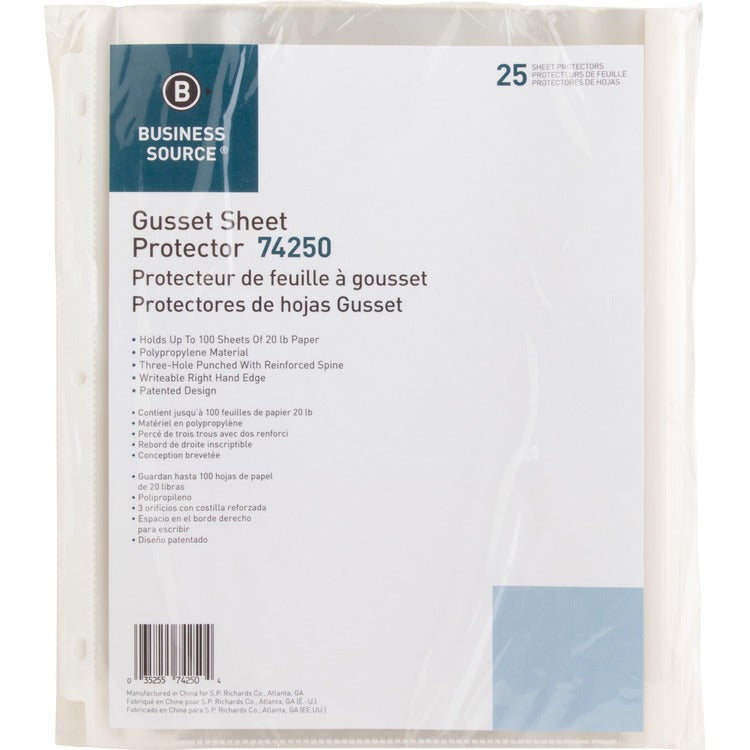 Business Source Heavy-duty Sheet Protectors [SKU - BSN74250]