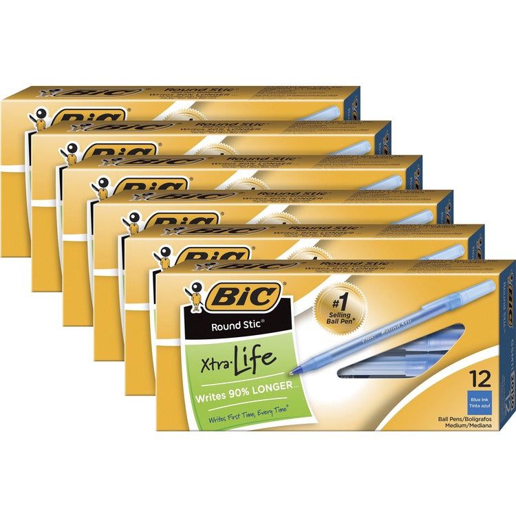 BIC Round Stic Ballpoint Pens [SKU - BICGSM11BEBD]