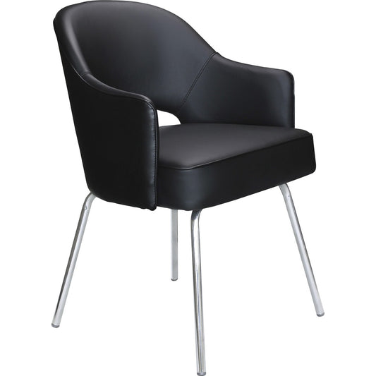Boss Black Vinyl Guest Chair [SKU - BOPB489CBK]