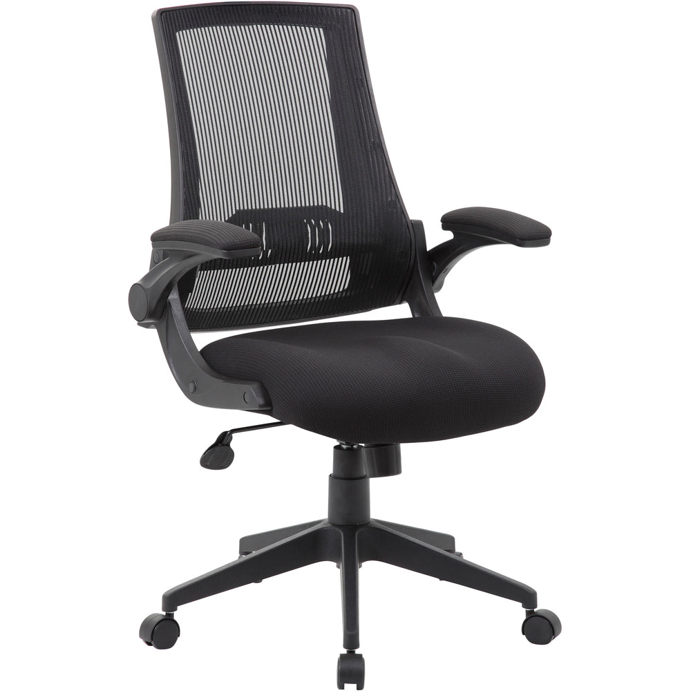 Boss Mesh Back, Flip Arm Task Chair [SKU - BOPB6776BK]