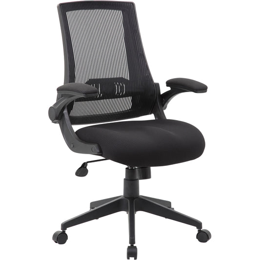 Boss Mesh Back, Flip Arm Task Chair [SKU - BOPB6776BK]