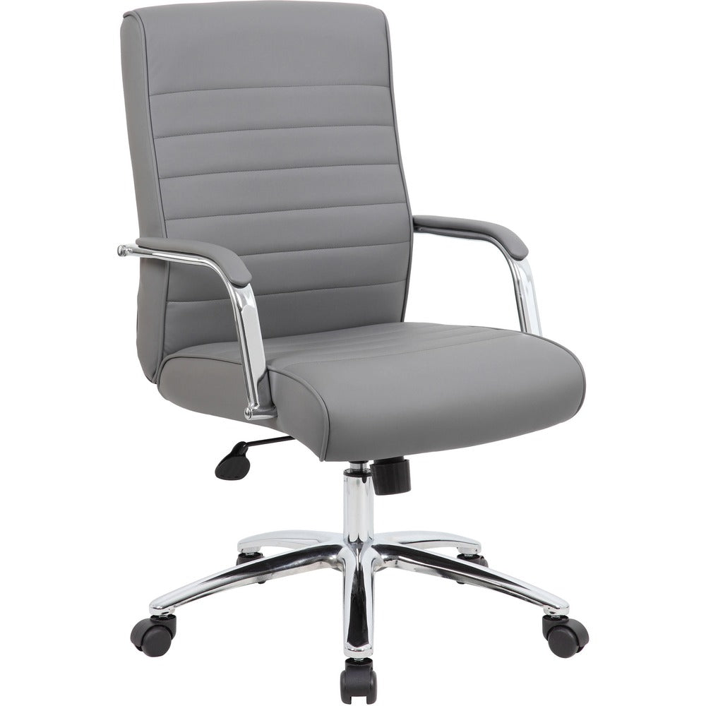 Boss Modern Executive Conference Chair-Ribbed Grey [SKU - BOPB696CRBGY]
