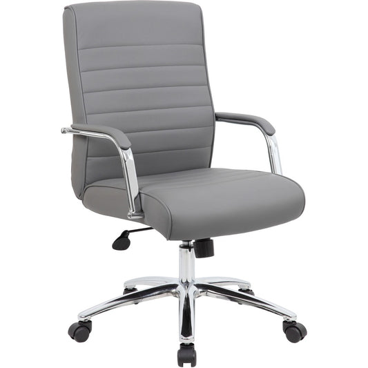 Boss Modern Executive Conference Chair-Ribbed Grey [SKU - BOPB696CRBGY]