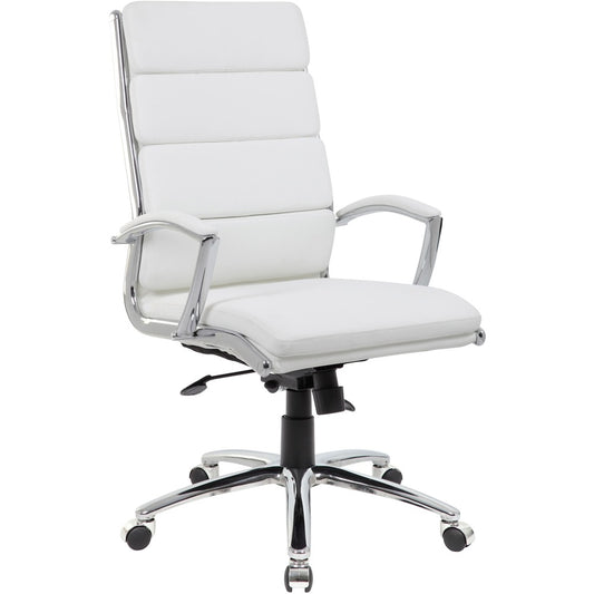 Boss Executive CaressoftPlus™ Chair with Metal Chrome Finish [SKU - BOPB9471WT]
