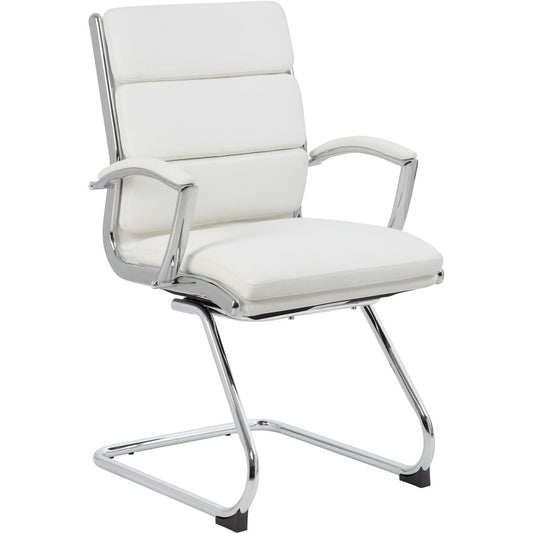 Boss Executive CaressoftPlus Chair with Metal Chrome Finish - Guest Chair [SKU - BOPB9479WT]