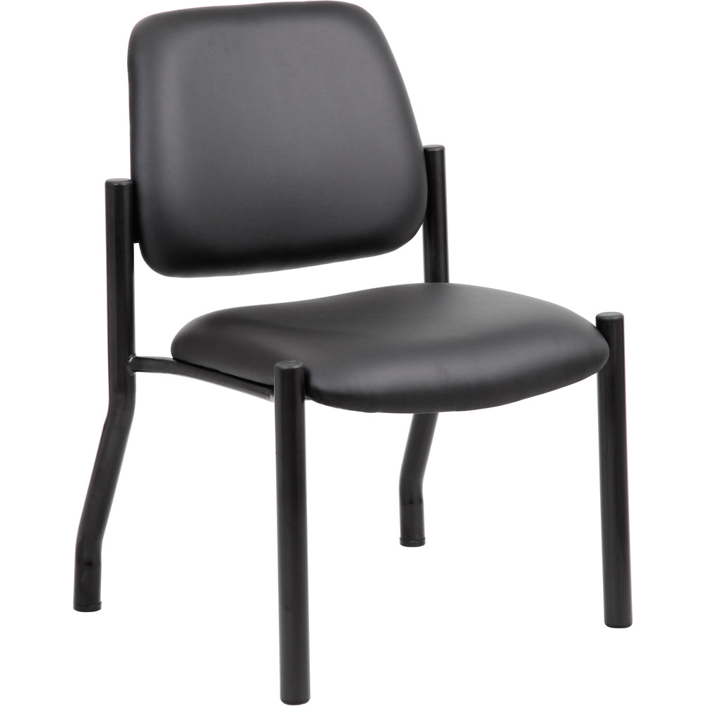 Boss Antimicrobial Armless Guest Chair, 300 lb. Weight Capacity [SKU - BOPB9595AMBK]