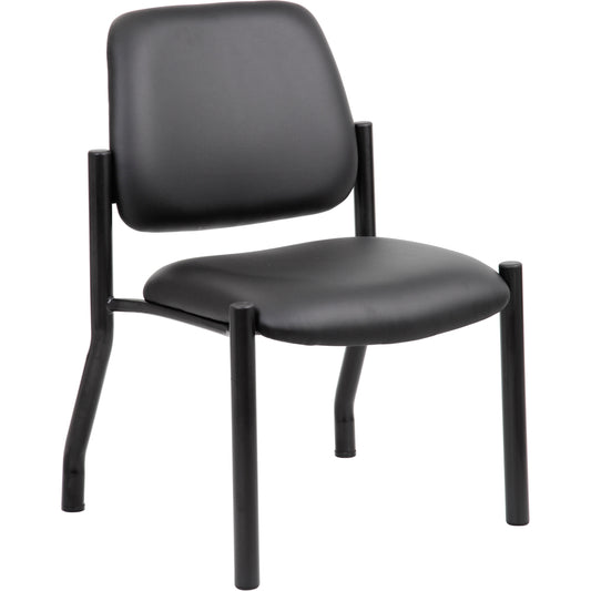Boss Antimicrobial Armless Guest Chair, 300 lb. Weight Capacity [SKU - BOPB9595AMBK]