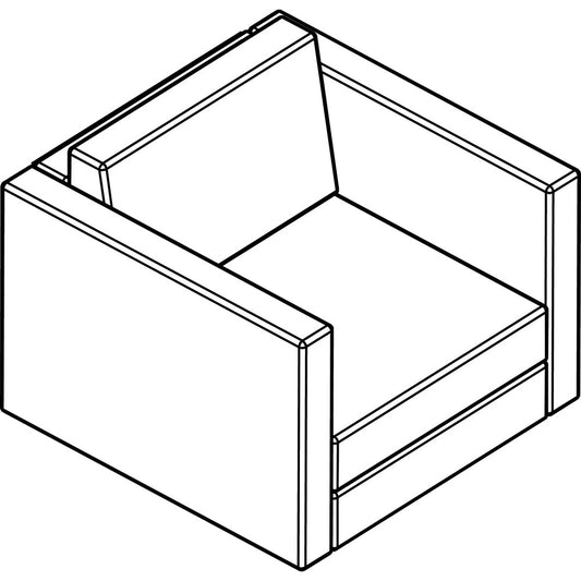 Arold Cube 300 Armchair [SKU - AROCU305WH01]