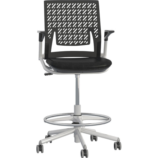 Mayline Thesis Flex Back Stool with Arms [SKU - SAFKSX1SBBLK]