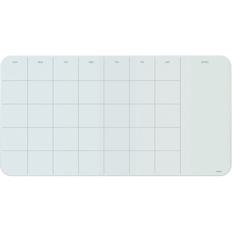 U Brands Magnetic Glass Dry Erase Weekly Calendar Board [SKU - UBR2341U0001]