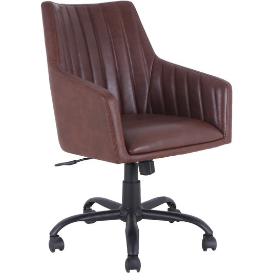 Lorell Leather Back Stitch Chair [SKU - LLR68573]