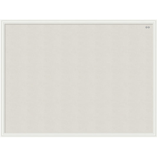 U Brands Linen Cork Linen Bulletin Board, 40 x 30 Inches, White Wood Frame (2917U00-01) [SKU - UBR2917U0001]