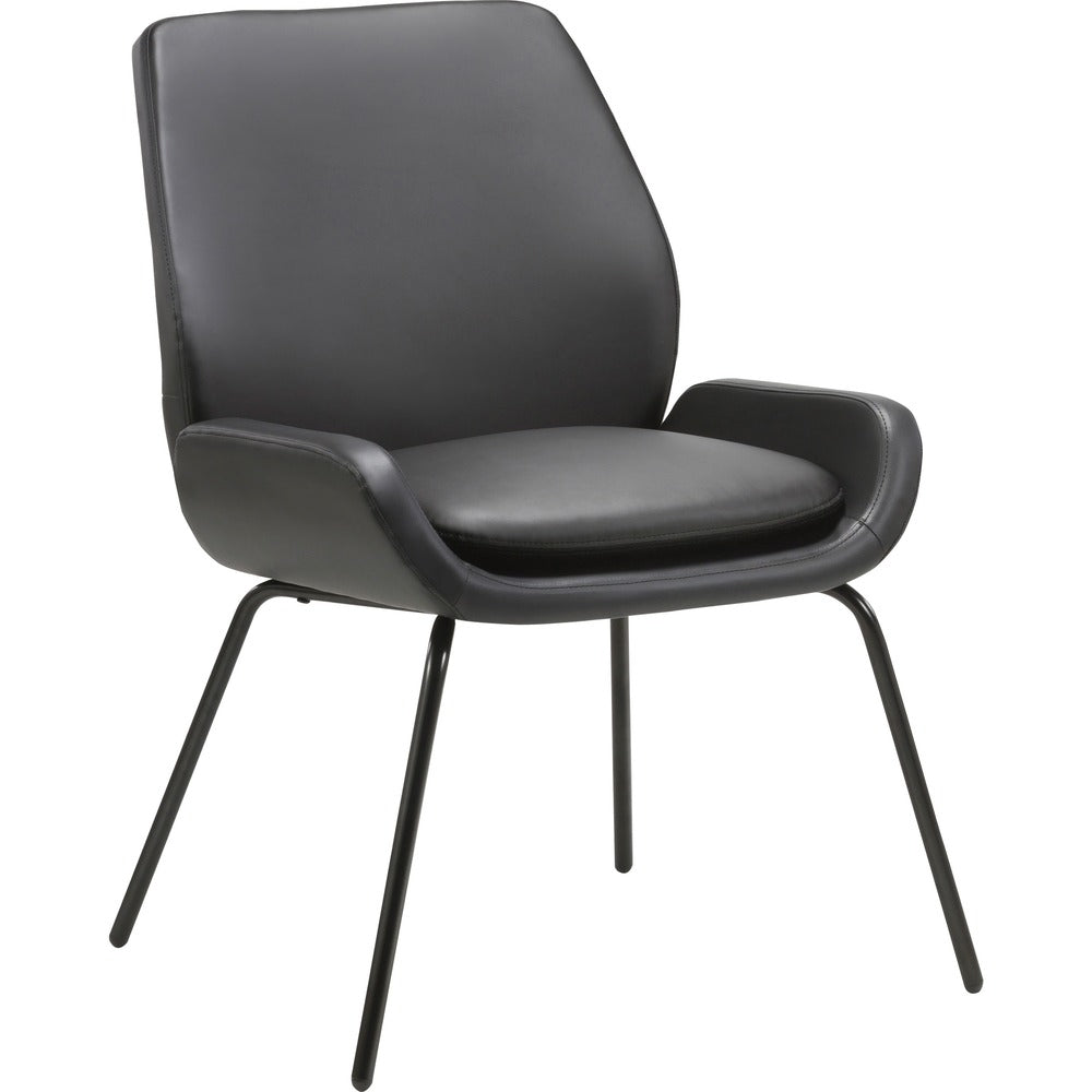 Lorell Bonded Leather U-Shaped Seat Guest Chair [SKU - LLR68574]