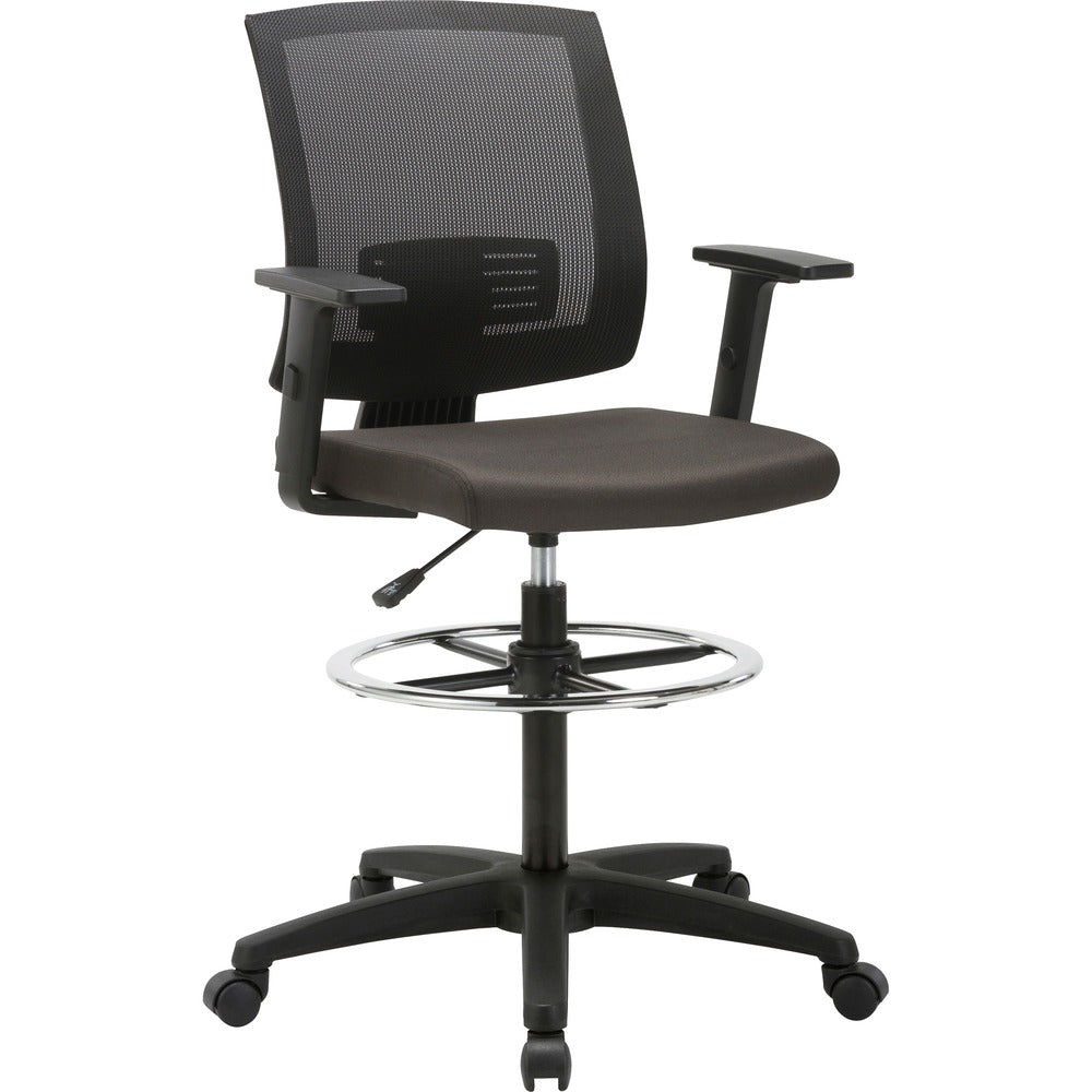 Lorell SOHO Fabric Seat Mid-back Stool [SKU - LLR41849]