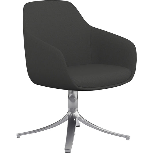 9 to 5 Seating Lilly Swivel Base Fabric Lounge Chair [SKU - NTF9134GTPFDO]